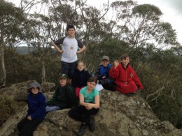 Cubs at the ANZAC Weekend Camp on Mt Macedon hike  in 2014