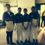 Scouts helping out at St. John Church - luncheon catering 2014