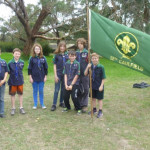 Scouts at Stradbroke Camp - Final Parade 2014