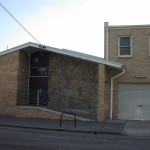 outside - entrance to hall